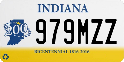 IN license plate 979MZZ