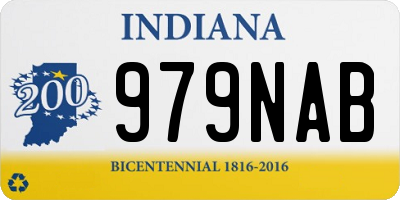 IN license plate 979NAB