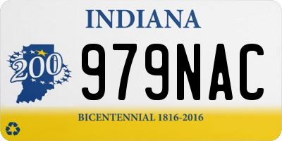 IN license plate 979NAC