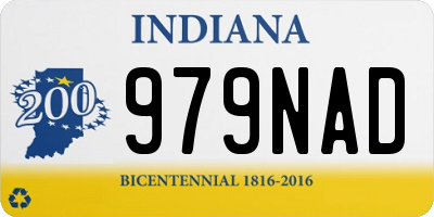 IN license plate 979NAD