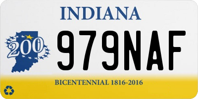 IN license plate 979NAF