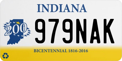 IN license plate 979NAK