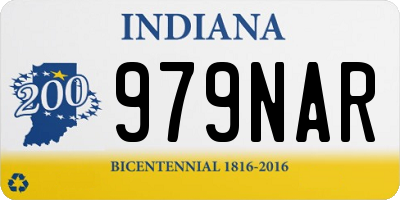 IN license plate 979NAR