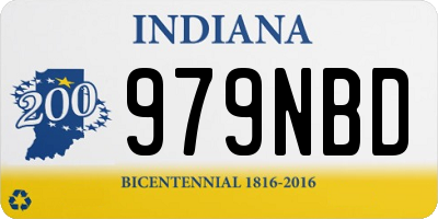 IN license plate 979NBD