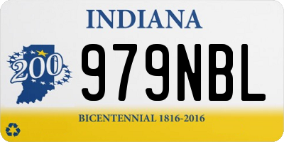 IN license plate 979NBL