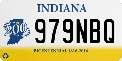 IN license plate 979NBQ