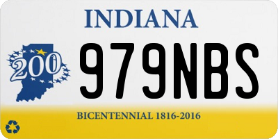 IN license plate 979NBS
