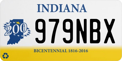 IN license plate 979NBX