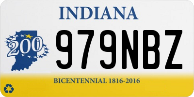 IN license plate 979NBZ