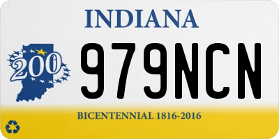 IN license plate 979NCN