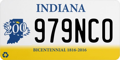 IN license plate 979NCO