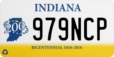 IN license plate 979NCP