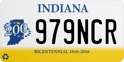IN license plate 979NCR