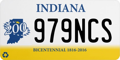 IN license plate 979NCS