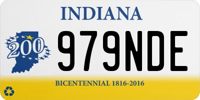 IN license plate 979NDE