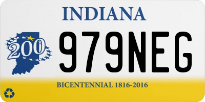 IN license plate 979NEG
