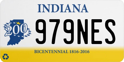 IN license plate 979NES
