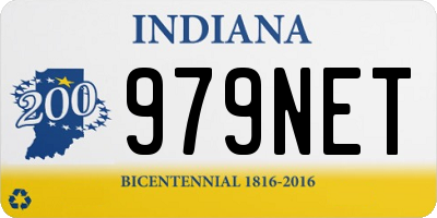 IN license plate 979NET