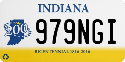 IN license plate 979NGI