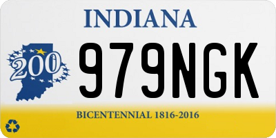 IN license plate 979NGK