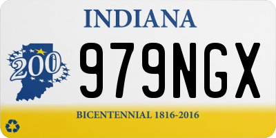 IN license plate 979NGX