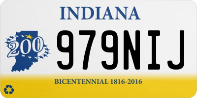 IN license plate 979NIJ