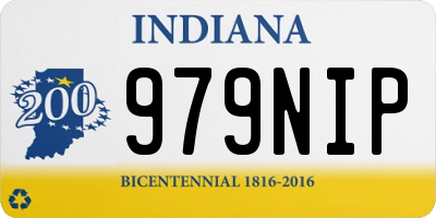 IN license plate 979NIP