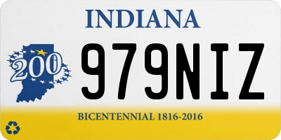 IN license plate 979NIZ