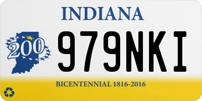 IN license plate 979NKI