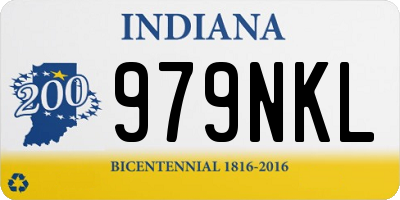 IN license plate 979NKL