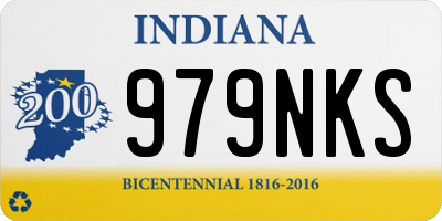 IN license plate 979NKS