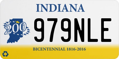 IN license plate 979NLE