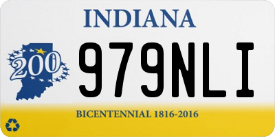 IN license plate 979NLI