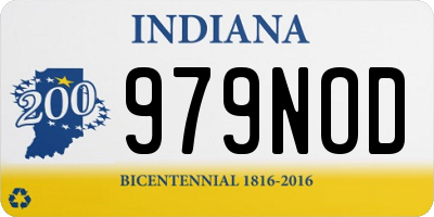IN license plate 979NOD