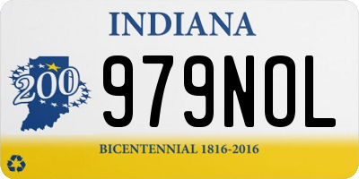 IN license plate 979NOL