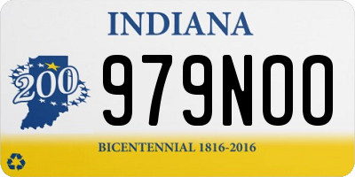 IN license plate 979NOO