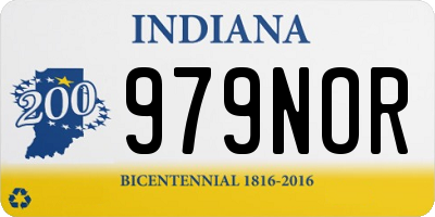 IN license plate 979NOR