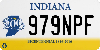 IN license plate 979NPF