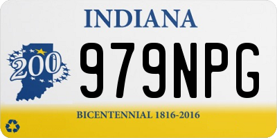 IN license plate 979NPG