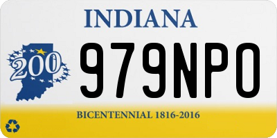 IN license plate 979NPO