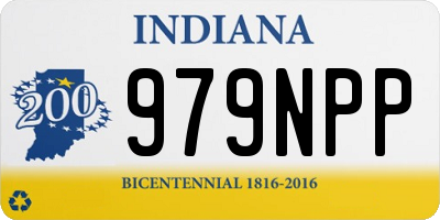 IN license plate 979NPP