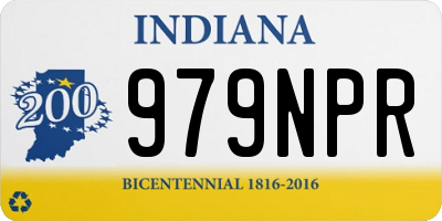 IN license plate 979NPR