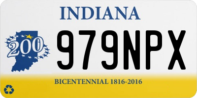 IN license plate 979NPX