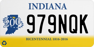 IN license plate 979NQK