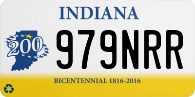 IN license plate 979NRR
