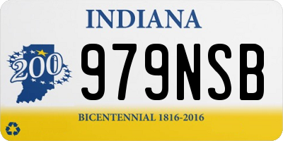 IN license plate 979NSB