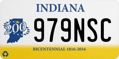 IN license plate 979NSC