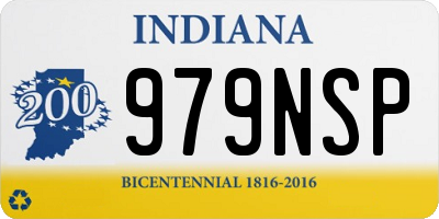 IN license plate 979NSP