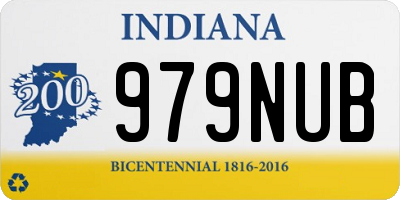 IN license plate 979NUB