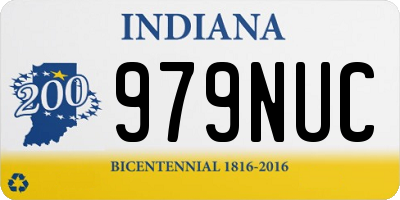 IN license plate 979NUC